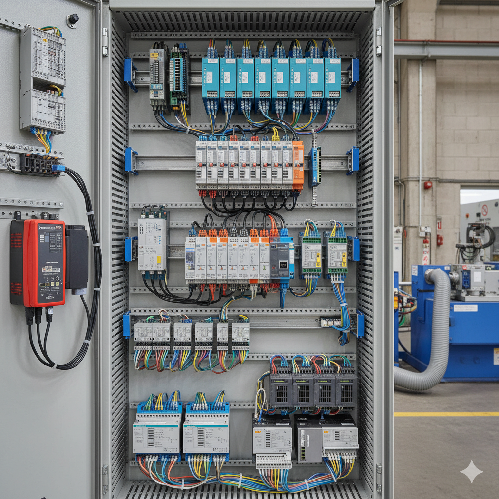 Industrial PLC & controller rack